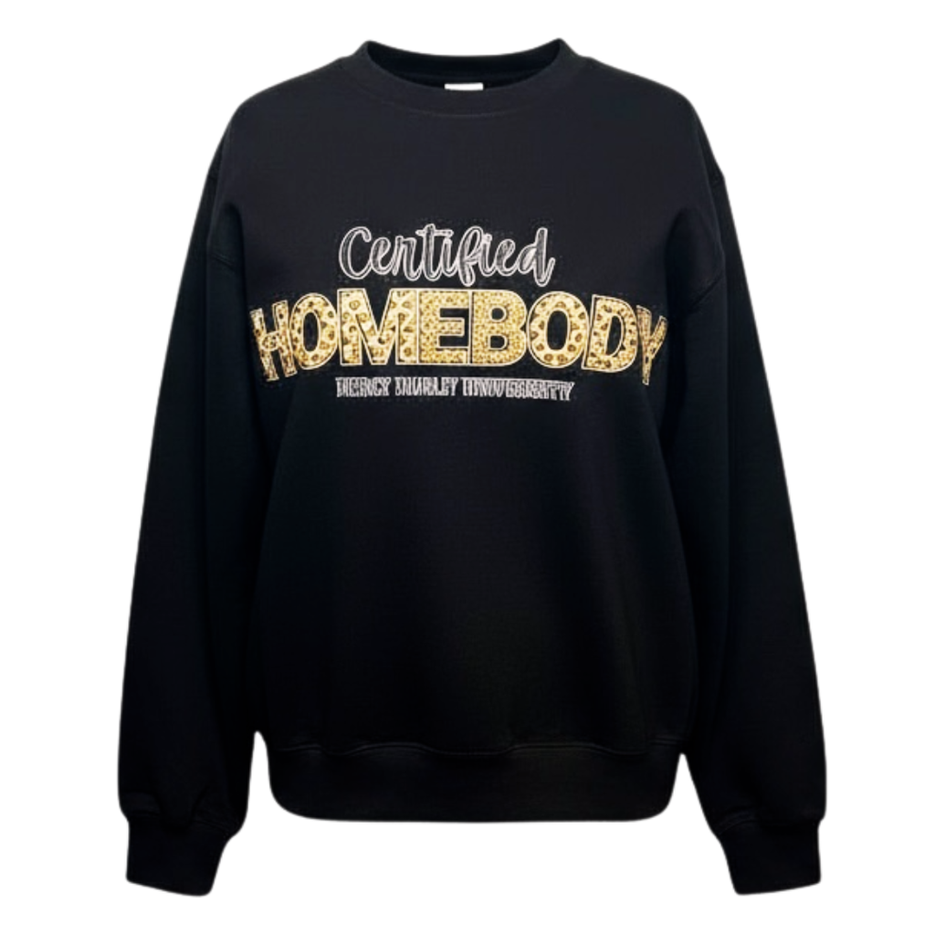 CERTIFIED HOMEBODY PREMIUM SWEATSHIRT (BLACK)