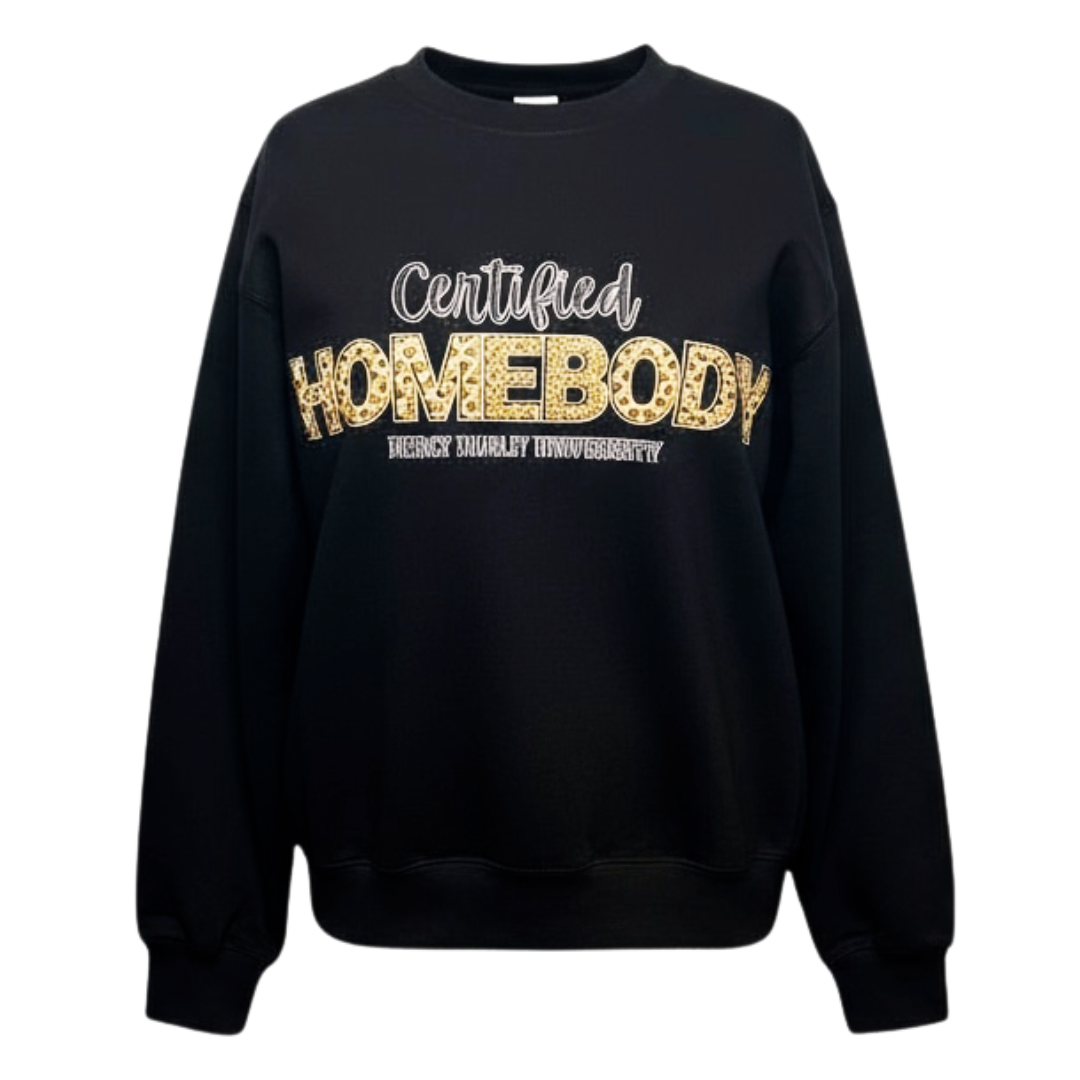 CERTIFIED HOMEBODY PREMIUM SWEATSHIRT (BLACK)