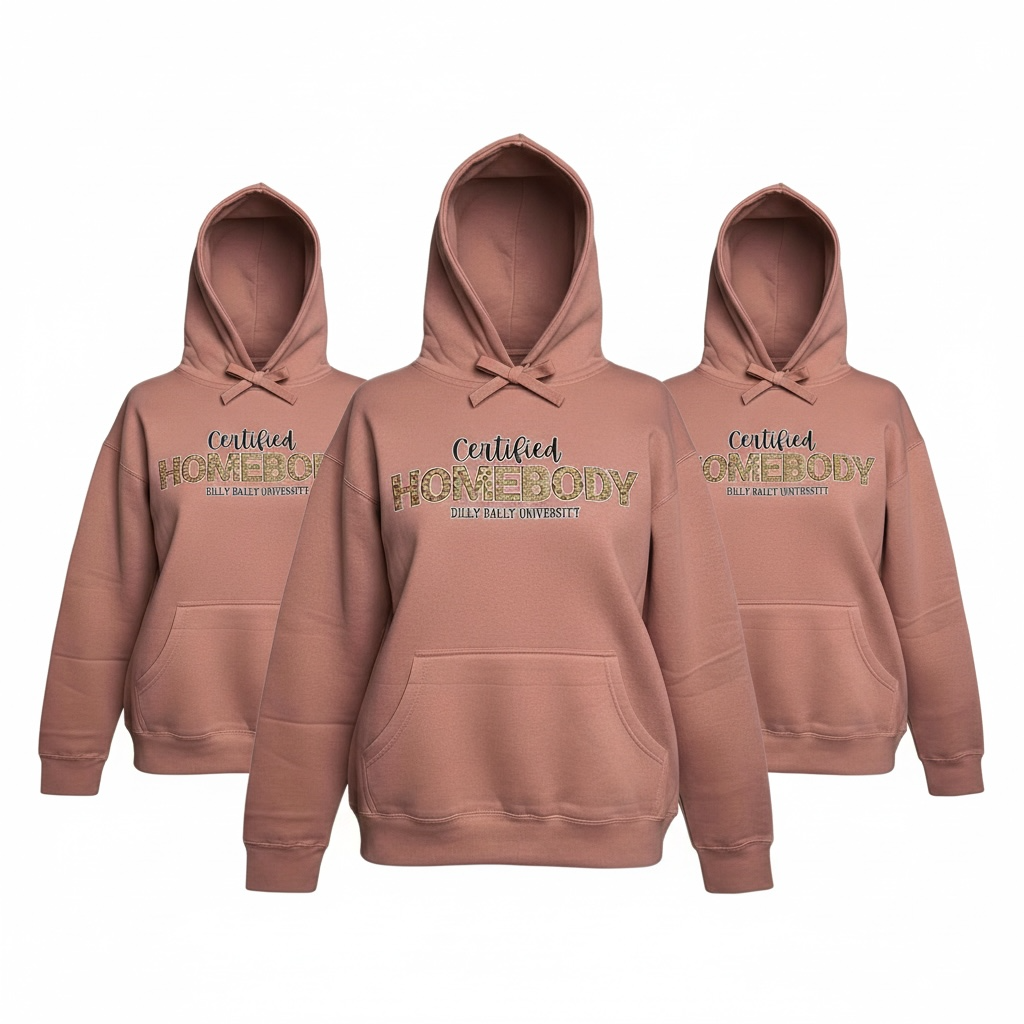 CERTIFIED HOMEBODY HOODIE (PINK)