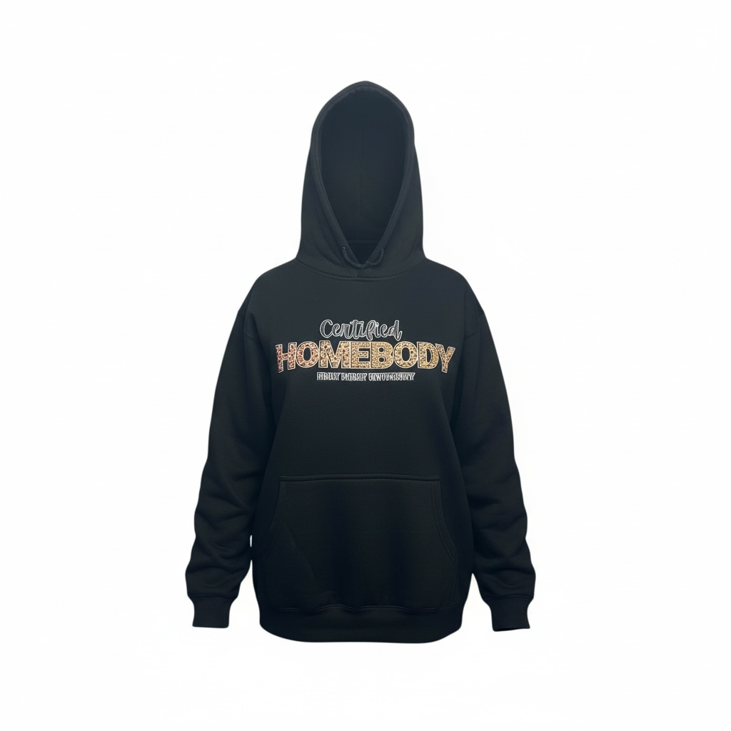 CERTIFIED HOMEBODY HOODIE (BLACK)